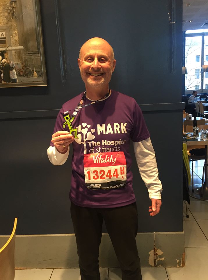 Mark ran The Vitality Big Half in memory of his late wife, Margaret and raised a fantastic £5,500 with JogOn friends Karin, Sarah, Vicky &amp; Vikki‍🏃‍
Thank you for your support Mark, we wouldn't be able to do what we do without you💜
#WeLoveYourSupport #FantasticFundraiserFriday