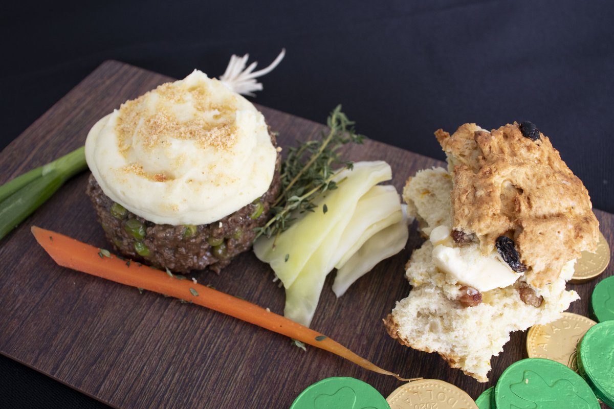 MacHospitality's tweet photo. You’re in luck with these mouth-watering St. Patrick’s Day Specials at La Piazza ☘🇮🇪️ Delicious shepherd’s pie, succulent corned beef brisket and tender Irish salmon are all being offered from March 16th to 17th. https://t.co/LjOZa9fGCP