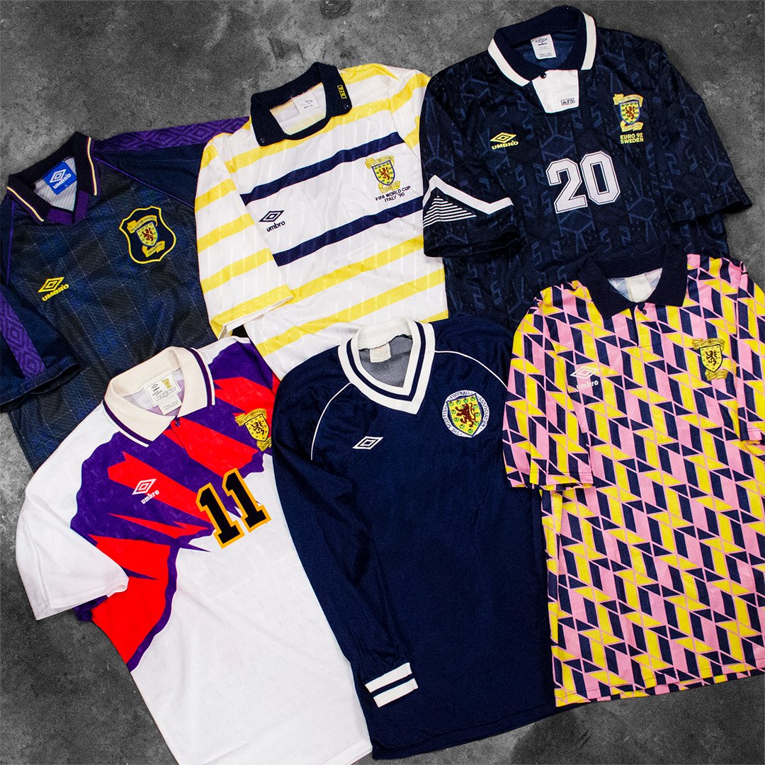 1990 SCOTLAND Vintage Umbro FIFA World Cup Home Football Shirt (L) Ita - Football  Shirt Collective, image size:1080x1080
