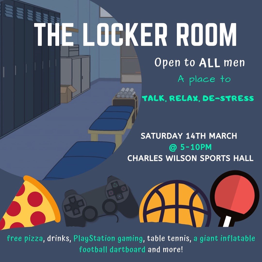 First Locker Room event on tomorrow, come anytime between 5-10pm to char, de-stress and have fun 🙌🏻🧡 <a href="/LeicsSports/">Joe Hyett</a>