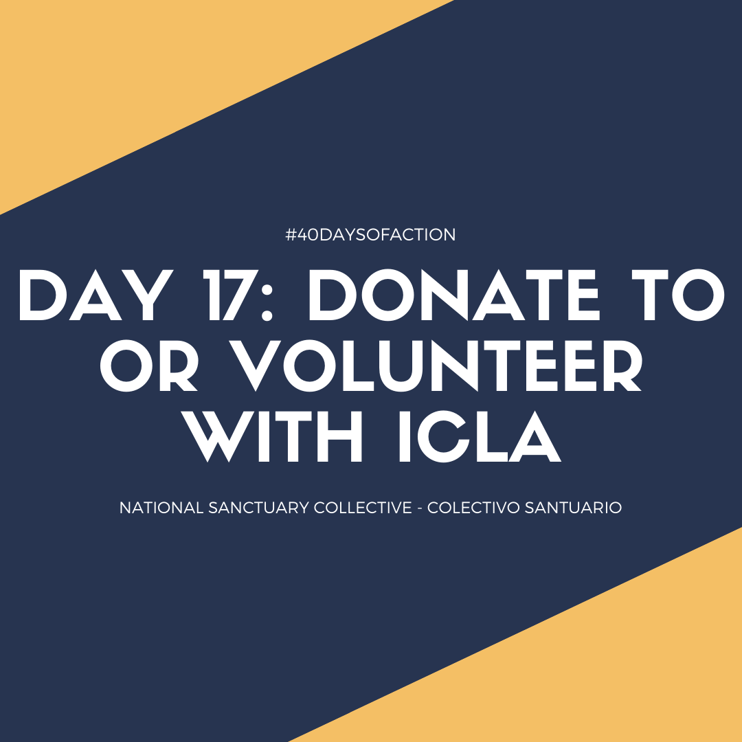 NSC_CS's tweet photo. #40DaysOfAction @ifcla accompanies people from Latin America in their work for human rights and social justice. Programs include policy change, legal accompaniment and assistance, and sanctuary. Send them a donation or volunteer https://t.co/URzPamaZdh https://t.co/gFNAHmfzfV