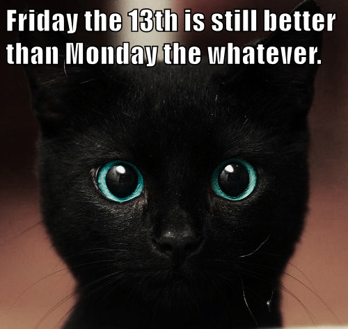 TheSageGoddess's tweet photo. Happy Friday the 13th! 😸 I think we can all agree 🤣 https://t.co/TWEoHS3XBV