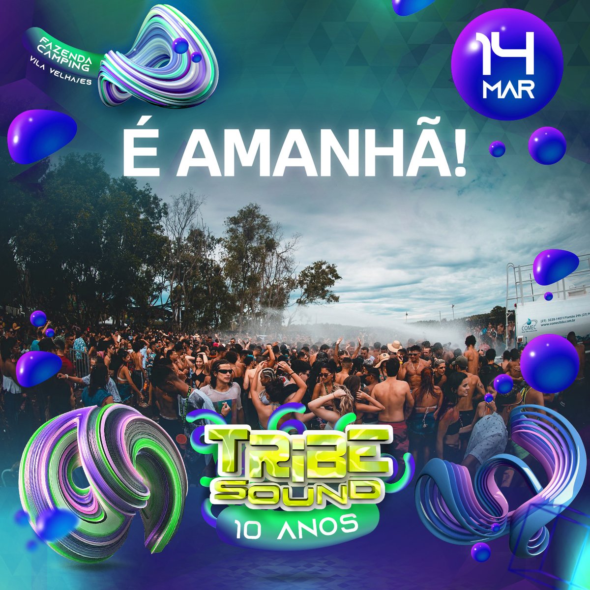 É Amanhã!⏳
Está difícil segurar esta ansiedade!
Tribe Sound 10 Anos 🎉♥

#ParqueAquático #Tribe10Anos #FazendaCamping #TribeSound #Classificação18anos