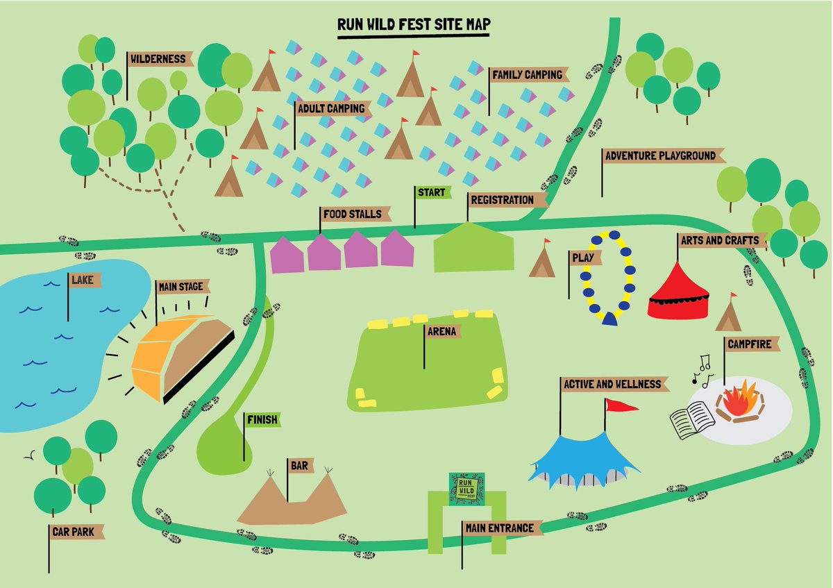 If you enjoyed Run or Dye, you're going to LOVE Run Wild Fest. It's our two famous colour runs but with LOADS MORE FUN! 

We present to you, our RUN WILD FEST map!
 
Where will you be spending most of your time? 

See you there 🐾 Book your tickets now: runwildfest.co.uk