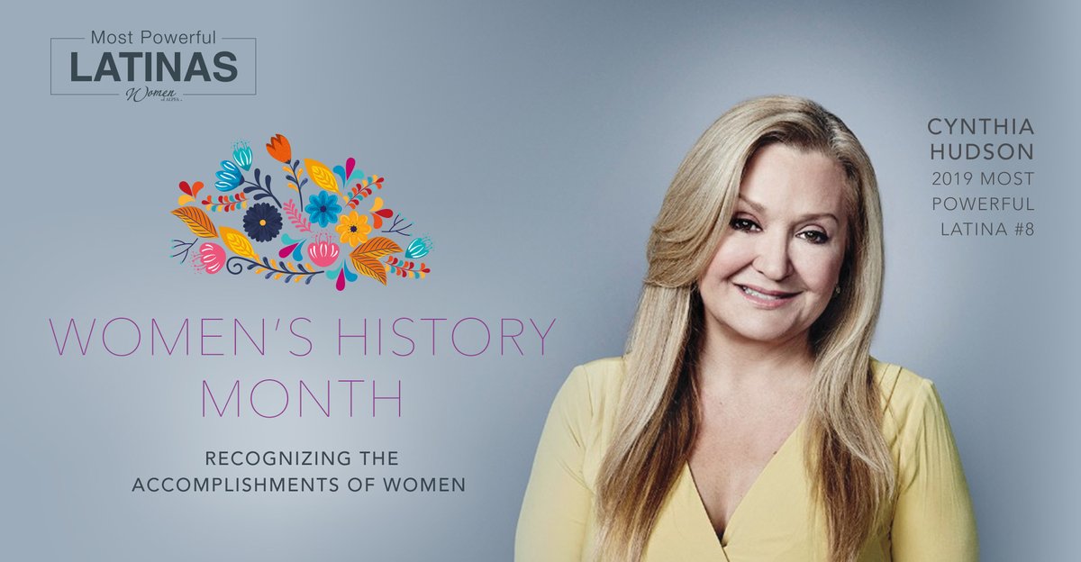 alpfa's tweet photo. Today, we honor Cynthia Hudson, SVP &amp; GM CNN en Español &amp; Hispanic Strategy for CNN. Cynthia was #8 on our Most Powerful Latinas list in 2019! #MPL2019 Thank you, Cynthia! Your story and accomplishments empowers our Latinx community in a myriad of ways. #WomensHistoryMonth https://t.co/Veh89xYcPi
