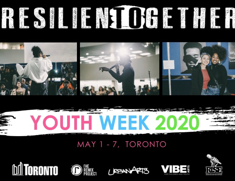 ResilienTOgether is back!

Calling ALL youth 13-29 to post submissions on IG w/ a photo and caption about what resiliency means to you. Tag <a href="/torontotyes/">Toronto TYES</a> on IG and use #resiliencylookslike for your chance to receive an honorarium and be a part of an exhibit for Youth Week 2020! ✨