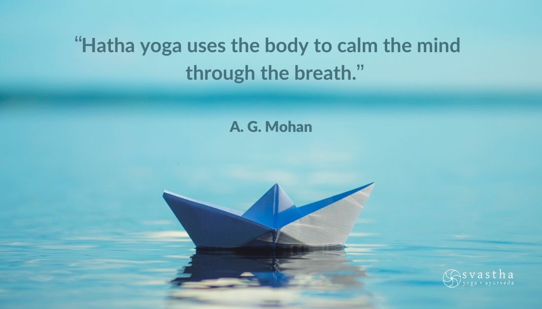 ag_mohan's tweet photo. The purpose of classical hatha yoga is to make the mind clear and calm – sattvic. This is achieved by using asana to lead to the bandhas and combining that with stilling the breath in pranayama with inner awareness.

Learn more at https://t.co/Puqazrbj07 https://t.co/TnENVYk3OC
