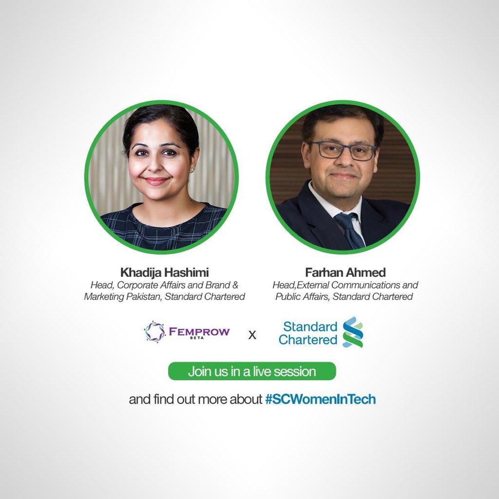farhanahmed786's tweet photo. #SCWomenInTech join us for a Facebook live session today at 7:00 PM (PST) on the #Femprow Facebook page https://t.co/kL0UYmhvcz