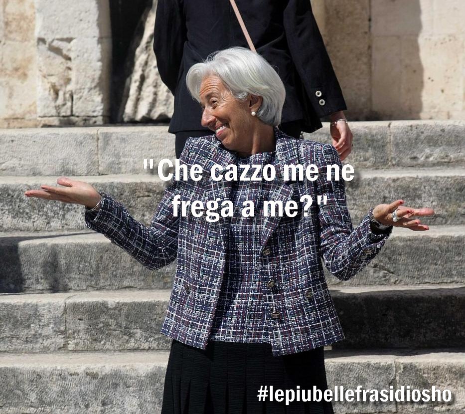 lefrasidiosho's tweet photo. #CONVID19, il sostegno della #BCE all'Italia. #cambiodelagarde #Lagarde https://t.co/noOfUNzeNu