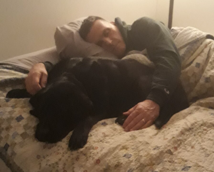 Blockdad1's tweet image. With all of the CV19 talk remember one thing. When you need some escape. Dogs are always the safest cuddle buddies