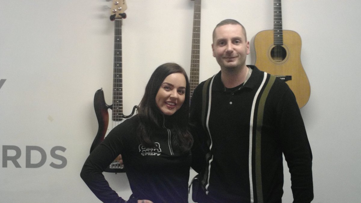 TimMorris81's tweet photo. Amazing to have Miss Britain's 2019 @amy_louise_newall_missbritain back into Walton Radio again!  She supports us so much each time she visits us, helping men with mental health and anxiety issues. Amy is such a great role model to so many. https://t.co/h0vApoXGYL