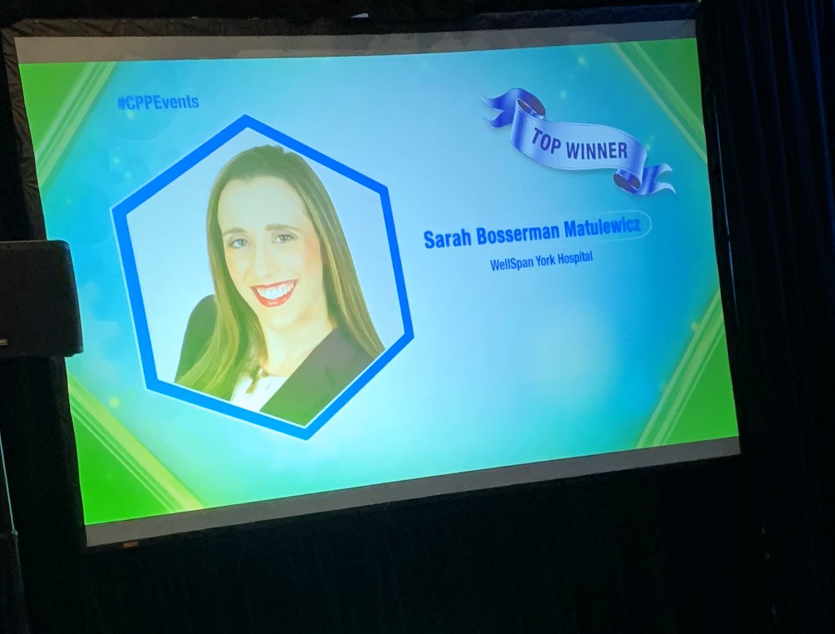 CPBJ's tweet image. Congratulations to the 2020 Healthcare Heroes Nurse of the Year, Sarah Bosserman Matulewicz! #CPPevents