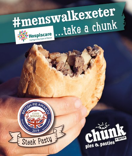 Chunk_of_Devon's tweet photo. Give the guys a wave if you see them on the @Hospiscare mens walk tomorrow. They'll be taking the 8 mile route that leads to the @DoublelocksPub for their pasty and @ExeterBrewery pint🍺 and to watch the rugby @Scotlandteam vs @WelshRugbyUnion 
#menswalkexeter #menswalk https://t.co/eCNPvhx0PU