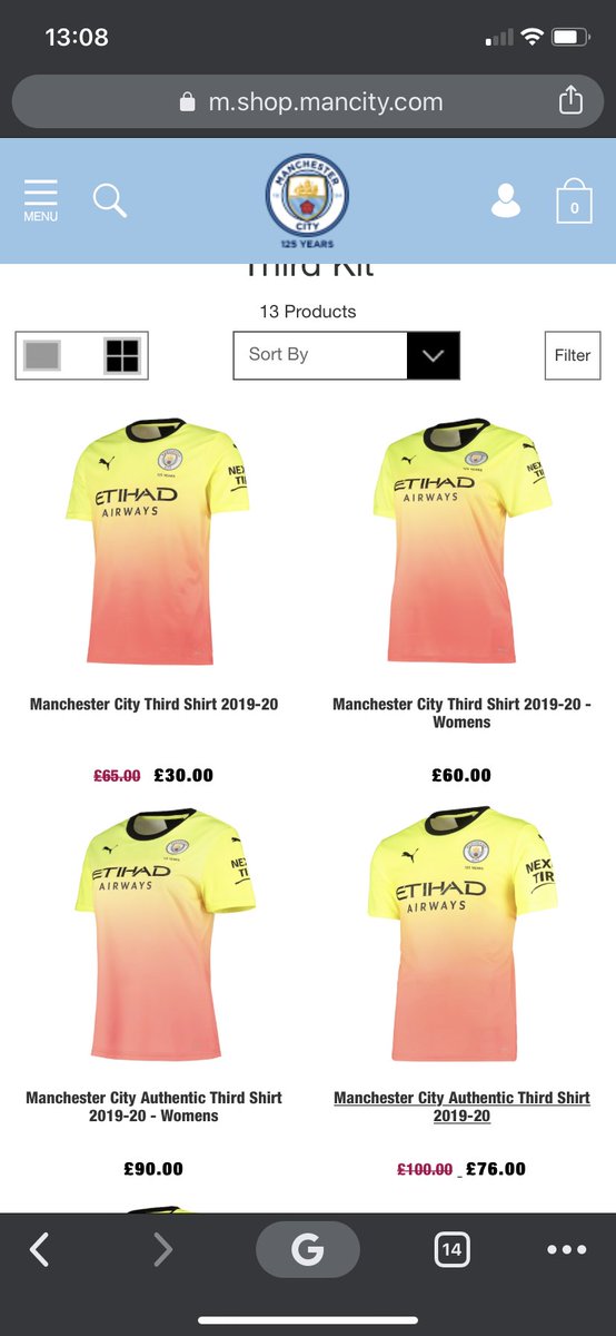RuthMLowe's tweet photo. Hey @ManCity_Store what’s with the sexist pricing? https://t.co/mDbbBFC6CI