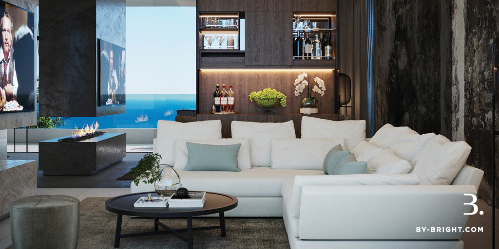 BrightMarbella's tweet photo. This bedroom is dominated by the super king size Capitone bed and is completed by the bar, big screen and open fireplace. Interior Design by 
@MarbellaUDesign
 Developed By Bright.

#interiordesign #luxurysuite #marbella #bybright https://t.co/fUnXfrcRsg