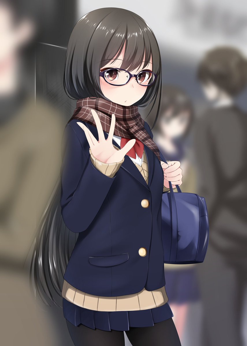 「#自分のTwitterいいねTOP3をあげる
眼鏡じゃない絵が一番いいね多い・・」|ネコばかのイラスト