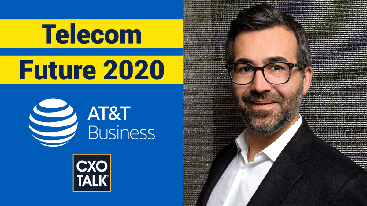 cxotalk's tweet photo. Telecom Future 2020
TODAY
Fri. 13 March 2020, LIVE at 1 pm ET / 10 am PT

#CXOTalk guest is @MoKatibeh, EVP &amp; CMO, @ATTBusiness
https://t.co/57MnaCm4pK

What are unique challenges for doing business in 2020?
Join us!

#Telecom #IoT #M2M #UnifiedCommunications #Mobility #5G https://t.co/Ok64ADxDlx