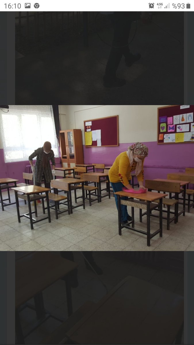 IlkLar's tweet photo. Okulumuzda  #coronawirus e karşı dezenfekte çalışmaları yapıldı.@imfuysal @Hatice71426593 @GemikSenay @aydogann45 @kemalpasa_mem @Fikret3581 https://t.co/vDYx43bvAS