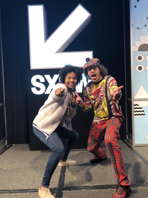 CamilleDiBella's tweet photo. Me and the great @nardwuar last year!! #swsw19 https://t.co/VGSTUAUNJJ