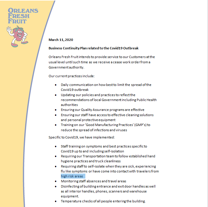 Orleans Fresh Fruit (@orleansfreshfru) on Twitter photo 