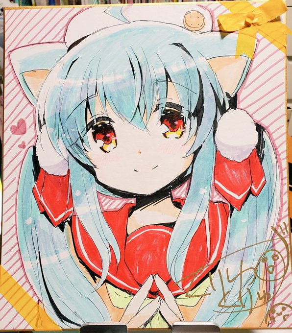 色紙を描きました! 