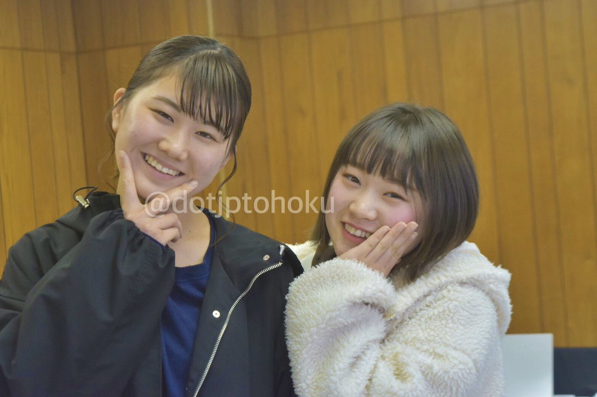 ドットジェイピー宮城エリア スタッフ紹介vol 4 今回紹介するスタッフは かわいい担当佐藤陽菜と伊藤千聖のコンビ スタッフからも学生からも定評のある2人の笑顔 キラキラですね 今度プリを撮ってくるみたいです 仲良しで微笑ましいです