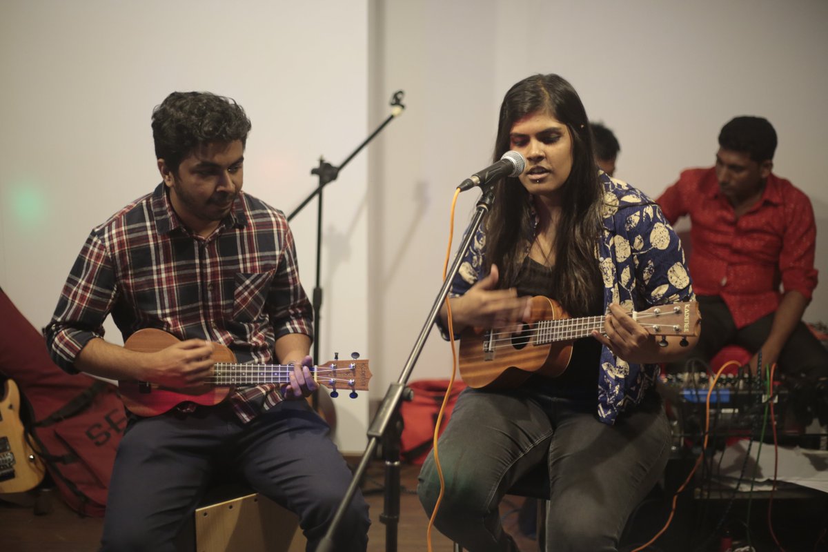 haptik's tweet photo. A night that made all of us groove to the tunes of our talented in-house singers. The Haptik JAM session was a true celebration of our musical intelligence
#LifeAtHaptik #HumansOfHaptik #WorkCulture https://t.co/YNUc9xZBNy