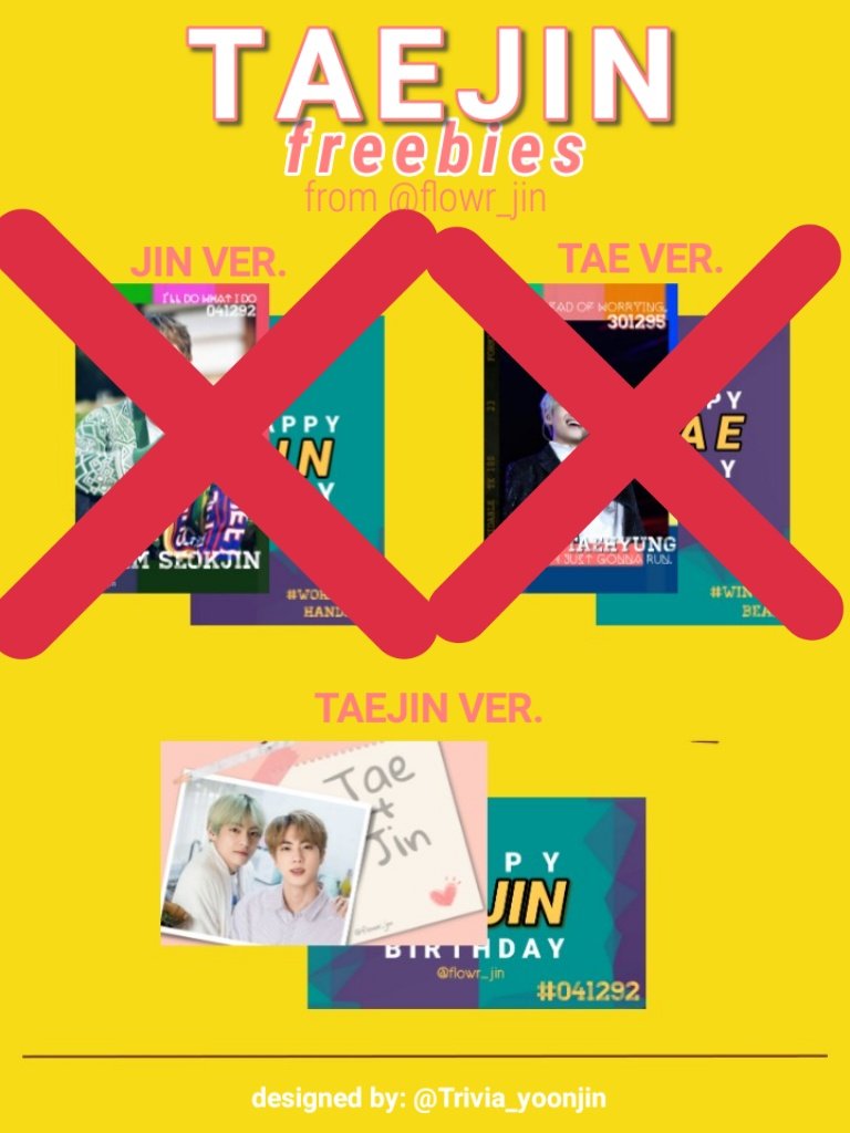 flowrjin's tweet photo. FREEBIES FOR SOPE!!!!
❌ RESELL
❌ TAKING FOR FRIENDS
✅ LIMITED PCS
✅ DM FOR TRADE
ps::: i have extra taejin pc, if you want please ask me for taejin pc!!!
#ONEFOREVERMYG
#LuminousWithSOPE
#EternalWingsForSuga
#MyWorldMyHope
#OURSHADOWANDEGO https://t.co/91W58SC3Yc
