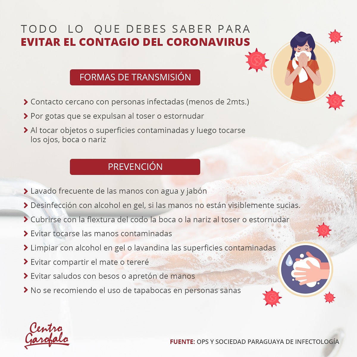 centrogarofalo's tweet photo. Hoy te dejamos estos tips para que tengas en cuenta para evitar cualquier tipo de contagio. 💙
Todos juntos podemos lograr 🙌 https://t.co/vQsIr4vov1