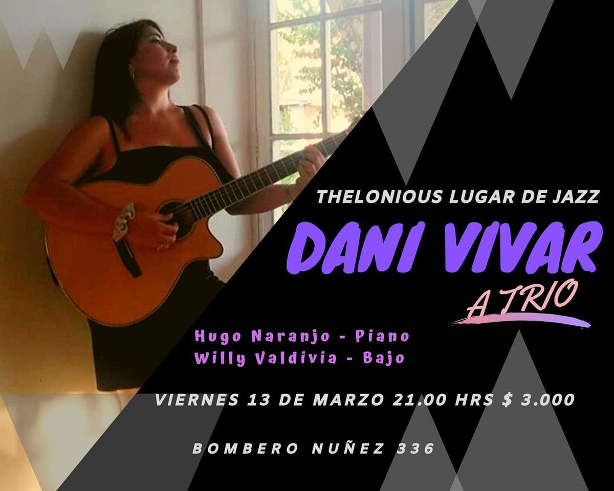 Hoy en Thelonious:

21h Daniela Vivar, entrada $3000
23h Sebastián Castro Trío, entrada $5000

Reservas:
theloniouschile@gmail.com
227357962