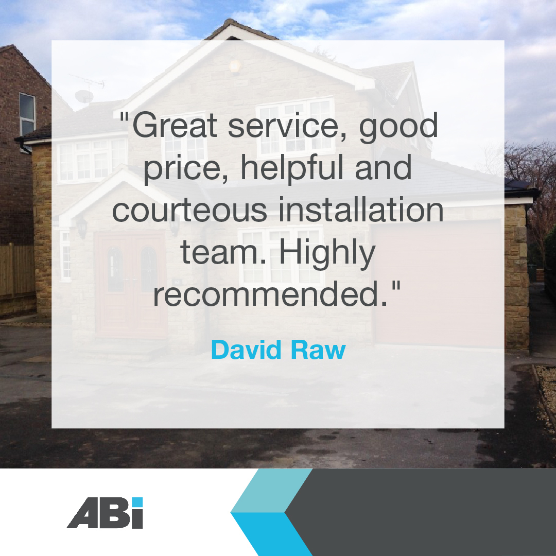 The compliments keep coming and coming from David 👌

Glowing reviews like this are why we love what we do!