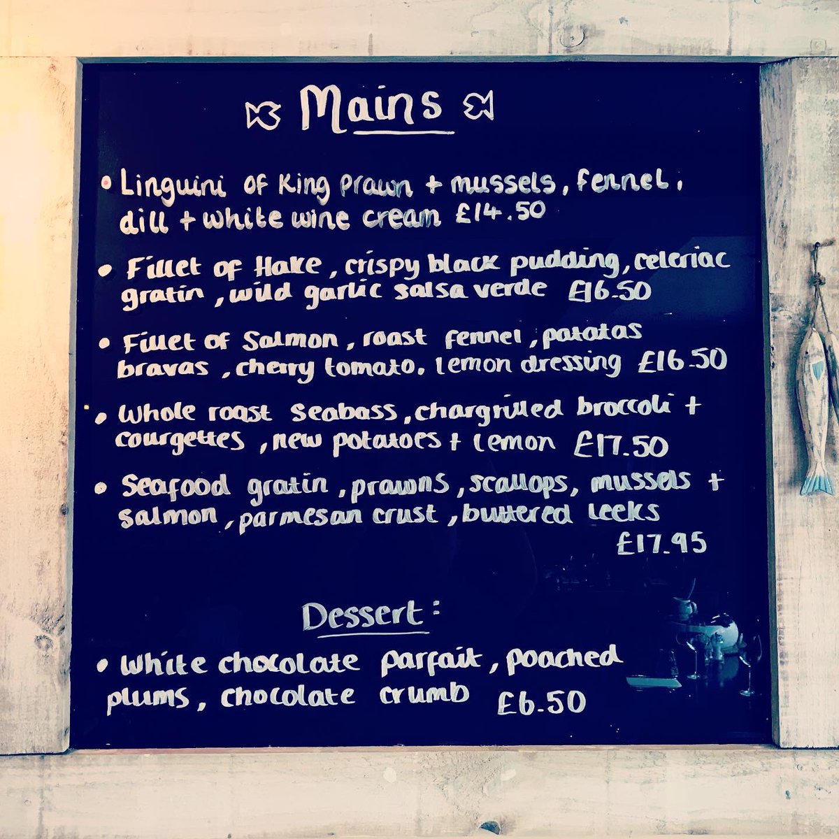 🐟 It’s business as usual here for us at Chapman’s! Come and join us this weekend for some of our delicious new specials 🐟#chapmansrestaurant #specials #eatmorefish