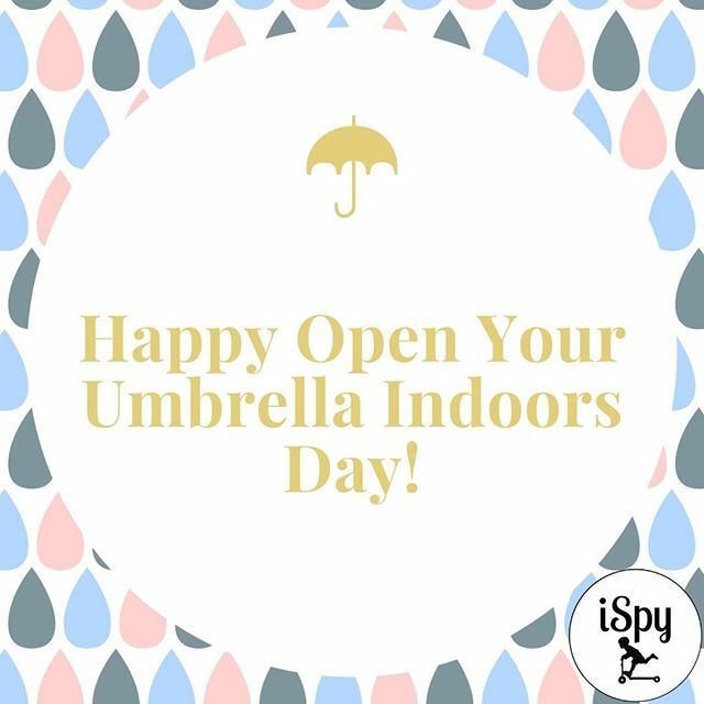 When you look it up every day is some sort of "National Day". Today it's "Open Your Umbrella Indoors Day". Seems appropriate for this Friday the 13th!

Fun Fact: While living in Korea it was common for people to leave their umbrellas open, indoors for th… ift.tt/2U0xyAd