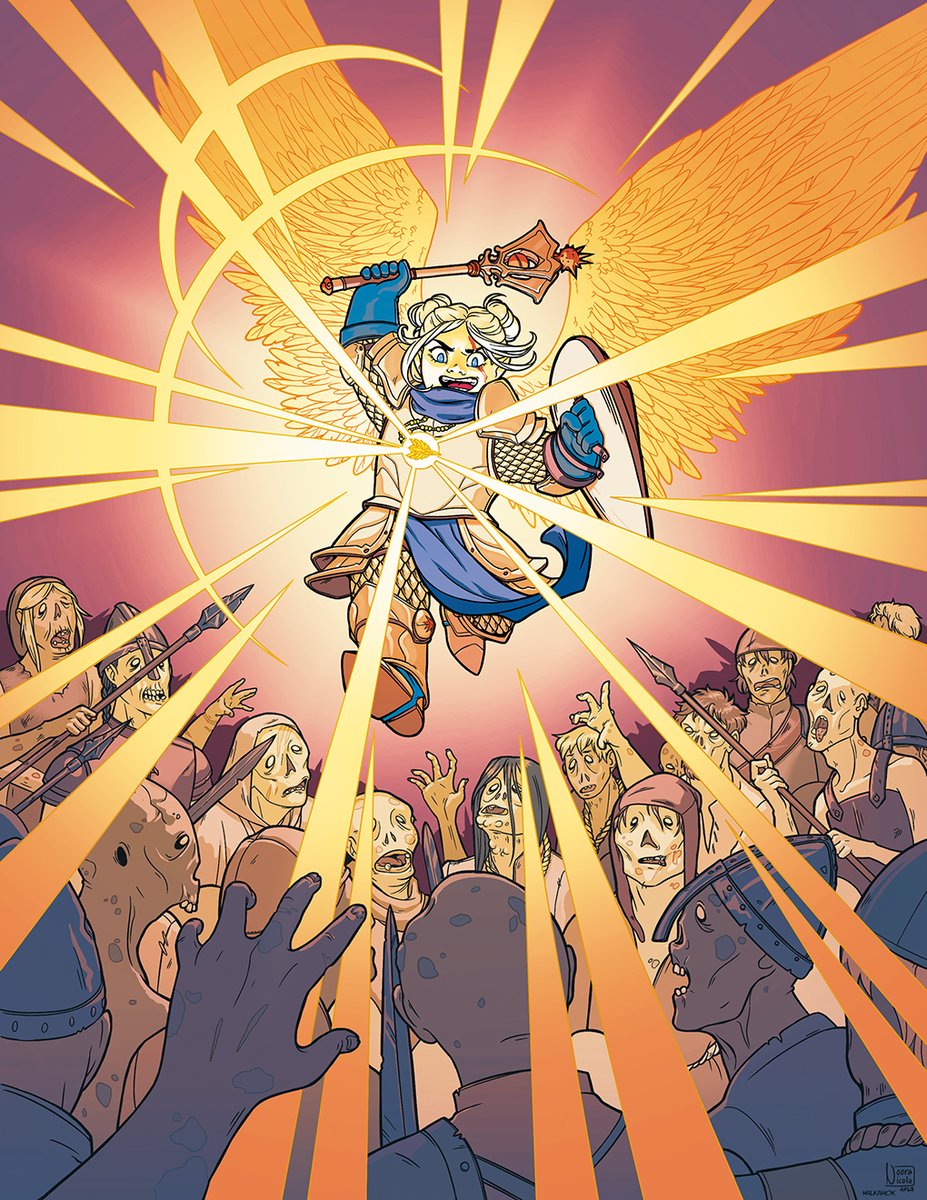 malkamok's tweet photo. Celebrating #LookHowFarWeveCome with two images of our most beloved gnome cleric, and absolute MONSTAH, Pike Trickfoot, in the lines of
@AmyLaneDraws and @NooraNicola for #criticalcoloring , and with my humble colors ๐ https://t.co/E2ngacbWi8
