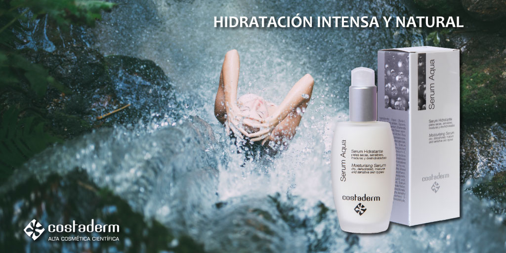 costaderm_'s tweet photo. Piel hidratada y protegida de forma natural. SERUM AQUA contiene activos de origen natural como los alfa hidroxiácidos, que preparan la piel para una mejor asimilación del resto de activos y favorecen su hidratación. Las Vitaminas C y E y el aceite de Rosa Mosqueta que regeneran. https://t.co/iwNV0P2sVd