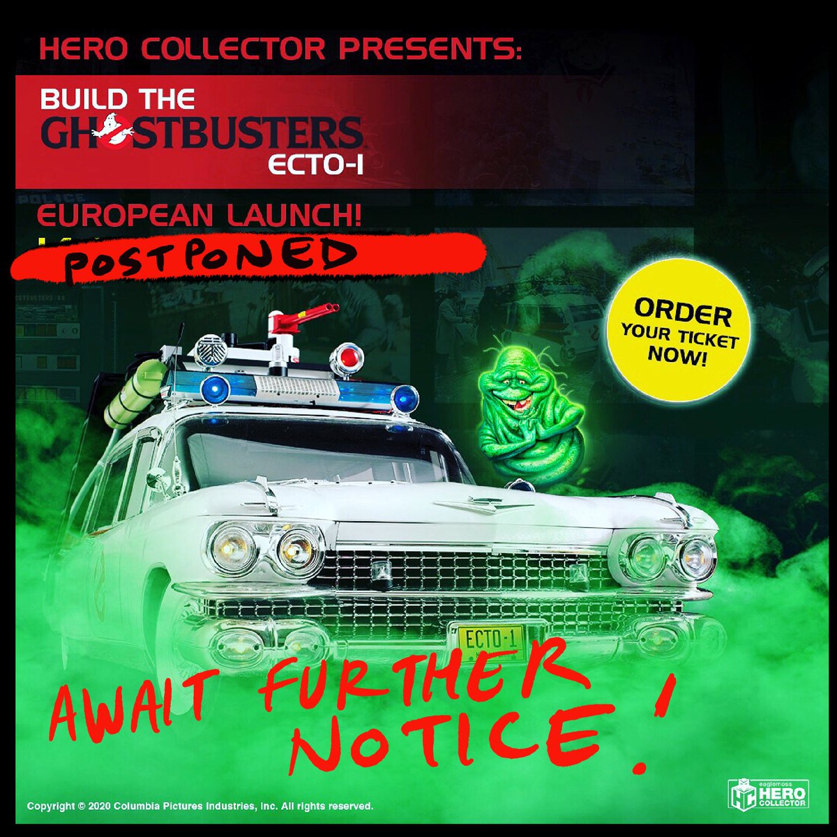 orbitalcomics's tweet photo. Due to ongoing concerns about the Coronavirus, our friends at @HeroCollector_ have sadly had to cancel tomorrow’s #Ghostbusters launch event. They plan to reschedule, so stay tuned for further updates.
Same goes for @londonhorror launch :( https://t.co/z0dxfjmZ0F