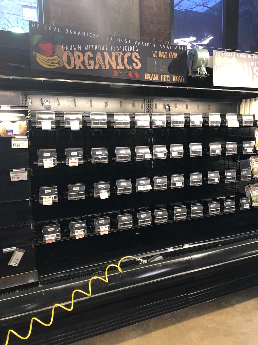 renzingram's tweet photo. My grocery store in Hoboken this AM. #coronavirus https://t.co/mZi9miTgbp