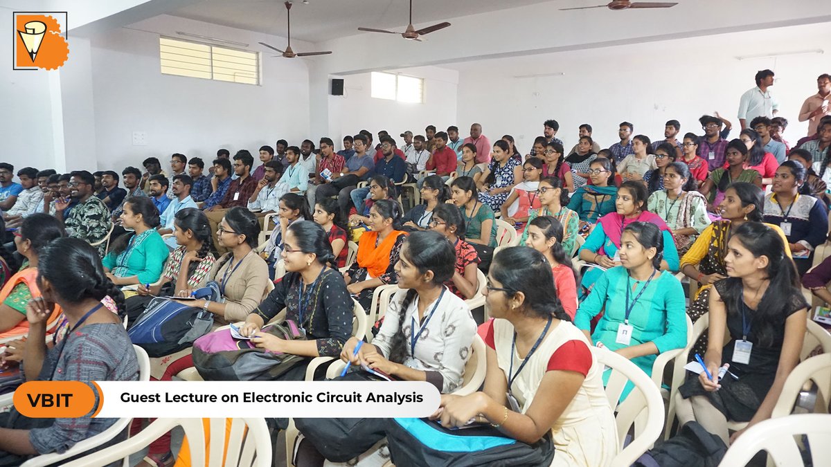 VBITHYD's tweet image. Department of #ECE along with IETE-ISF-VBIT conducted a workshop on #ElectronicCircuitAnalysis that highlighted the simulations of electric circuits in the contemporary industry in a guest lecture delivered by Mr.S.Manimohan Trinath, GATE/ESE Trainer.
#ElectricCircuits