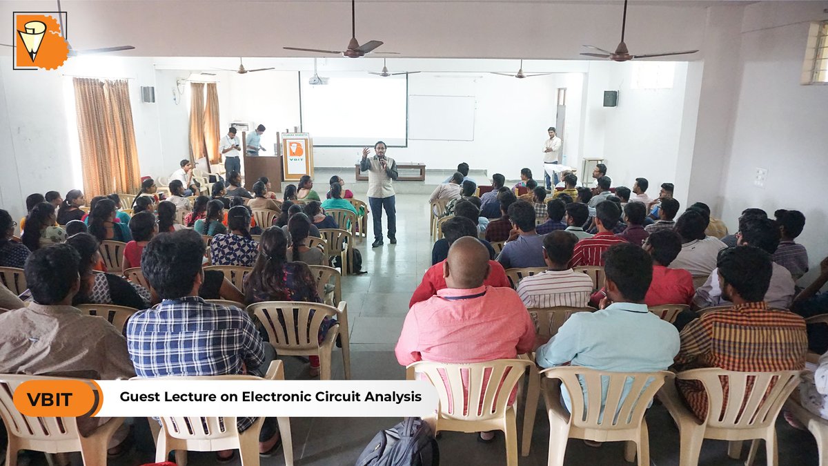 VBITHYD's tweet image. Department of #ECE along with IETE-ISF-VBIT conducted a workshop on #ElectronicCircuitAnalysis that highlighted the simulations of electric circuits in the contemporary industry in a guest lecture delivered by Mr.S.Manimohan Trinath, GATE/ESE Trainer.
#ElectricCircuits