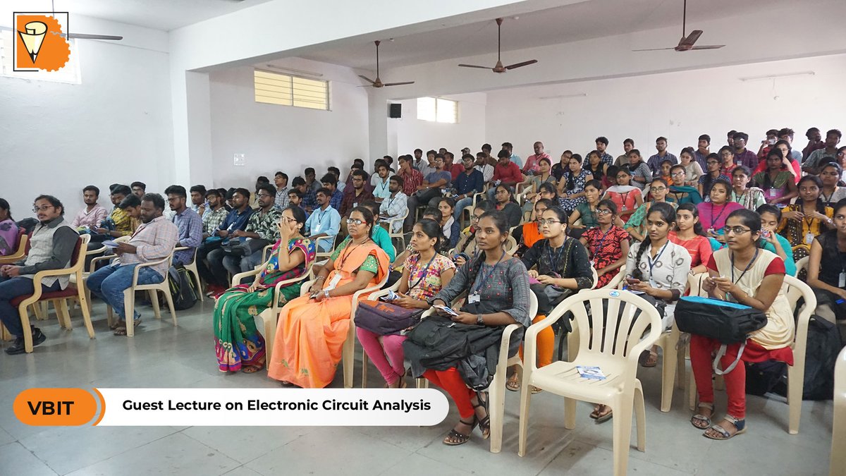 VBITHYD's tweet image. Department of #ECE along with IETE-ISF-VBIT conducted a workshop on #ElectronicCircuitAnalysis that highlighted the simulations of electric circuits in the contemporary industry in a guest lecture delivered by Mr.S.Manimohan Trinath, GATE/ESE Trainer.
#ElectricCircuits