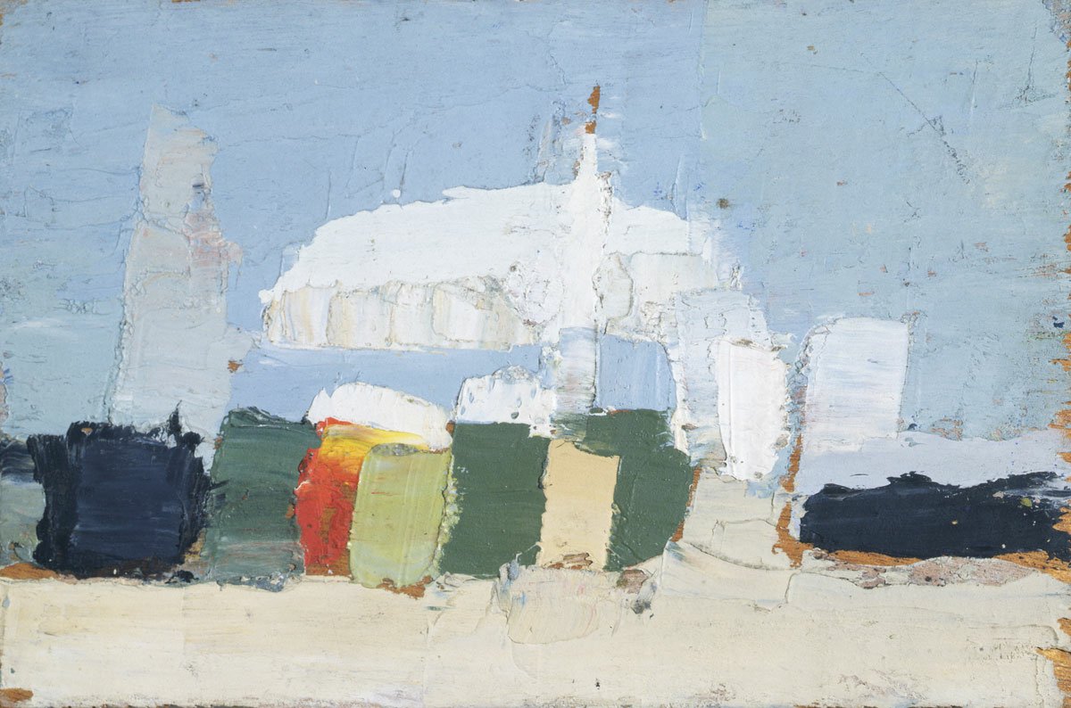 Nicolas de Staël - Le Lavandou - oil on plyboard