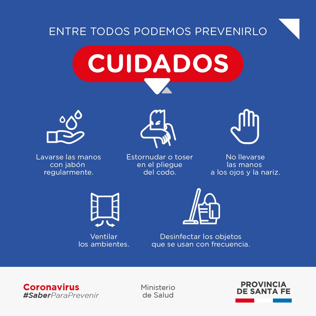 Nuevo coronavirus COVID-19
Saber para prevenir 👉🏻 Compartimos recomendaciones 
e información sobre cuidados y medidas de prevención. Mirá👇🏻