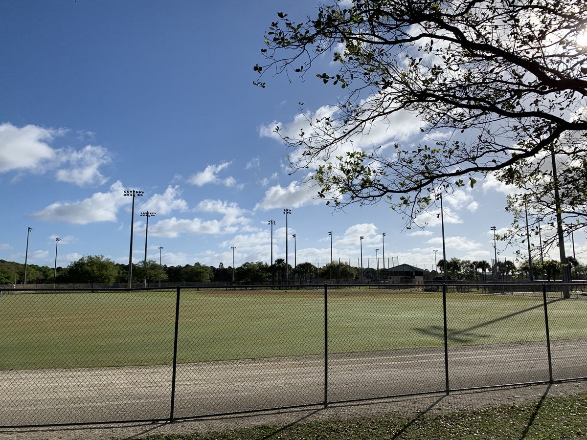 What a day without baseball looks like on the back fields of Jupiter