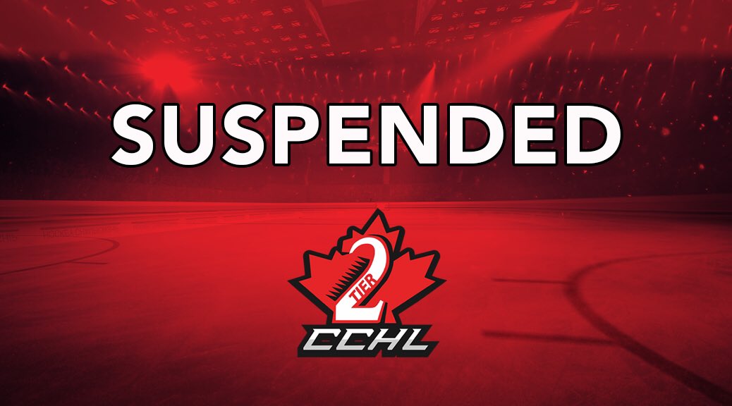 Release | @CCHLTier2 cancels all games and activities until further notice

🗞 | thecchl2.ca/release-cchl2-…