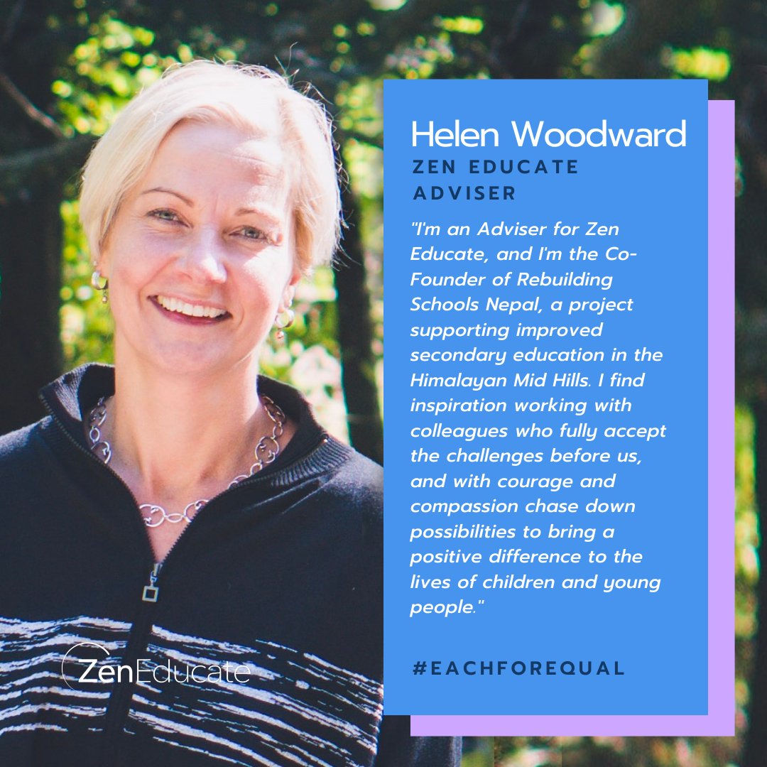 ZenEducate's tweet photo. "I find inspiration working with colleagues who fully accept the challenges before us, and with courage and compassion chase down possibilities to bring a positive difference to the lives of children and young people."
@Helen_MaryG
#ZenEducate #IWD2020 #WomensHistoryMonth https://t.co/nSmcoOvQn4