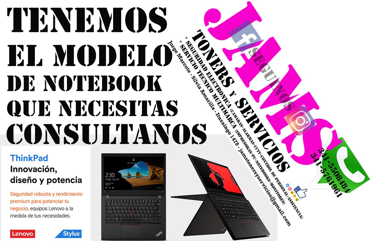 jorgemarcote's tweet image. NOTEBOOKS
#cargadedatos #actualizacion #actualizaciones #servicios #dataentry #toners #toner #impresora #impresoras #computacion #insumosinformaticos #alarmas #camarasdeseguridad #monitoreo #serviciotecnicodeimpresoras #jamstonersyservicios #telefonos #clasescomputacion