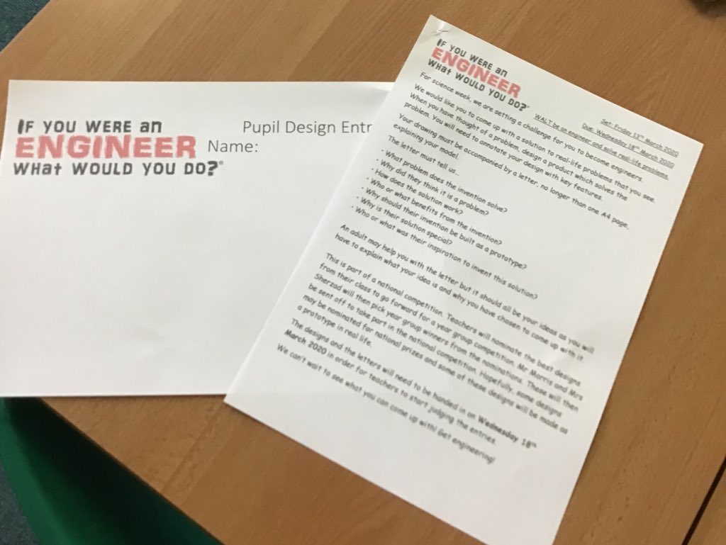 SparrowsMPS's tweet photo. We are very excited about this week’s homework task. We have already been thinking about our ideas. https://t.co/rUh7h854sx