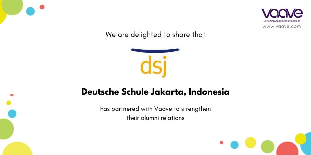 hoopstr_ai's tweet photo. Deutsche Schule Jakarta, Indonesia partners with Vaave to enhance their Alumni Relations.

Vaave is now a step ahead in its endeavour to provide a reliable platform for meaningful interaction among Alumni communities of institutions across the globe.

#dsj #SayWow #Vaave #Alumni https://t.co/cXYRfZln2j