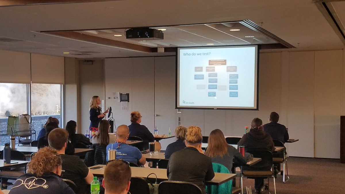 Our biocontainment specialist Reviewing our #COVIDー19 algorithm with our #ER , #ICU , #RT , #ID colleagues <a href="/CHIhealth/">CHI Health</a> #cumc #berganmercy  #prepared    <a href="/RVivekanandanMD/">Renuga Vivekanandan, MD</a> <a href="/AllUNeedIsLung/">Lee Morrow</a> <a href="/CreightonSOM/">CreightonSOM</a> <a href="/CreightonNurse/">Creighton Nursing</a> <a href="/OWHnews/">Omaha World-Herald</a> <a href="/CUSOMHouseStaff/">Creighton University House Staff</a>