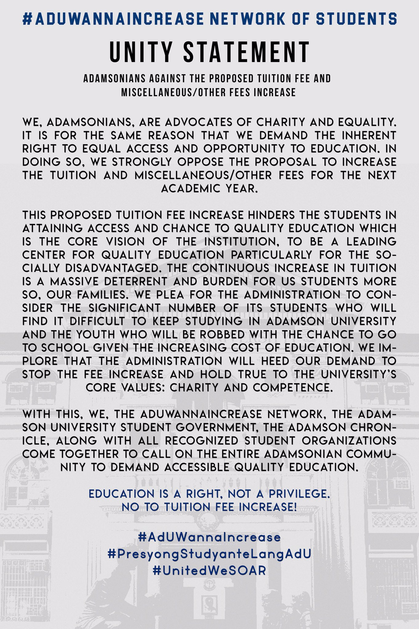 Adamson University Tuition Fee